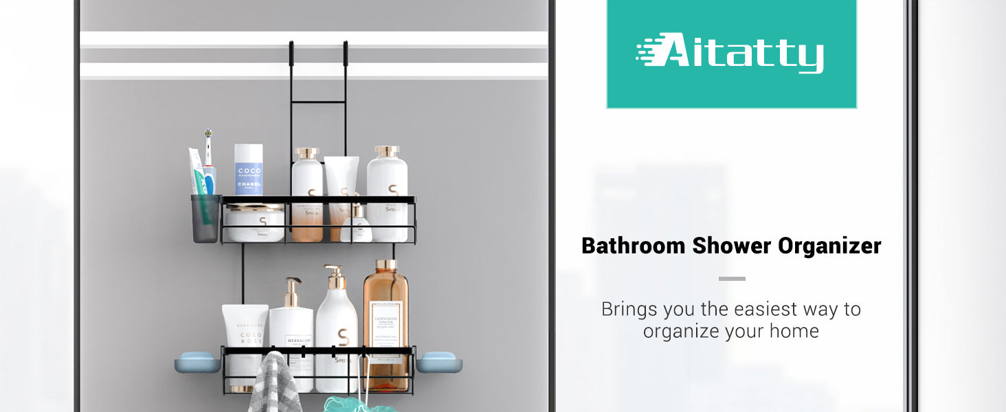 shower organizer hanging