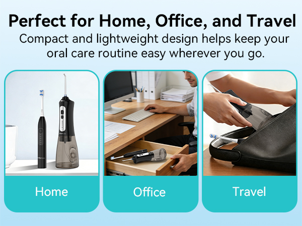 h2ofloss electric toothbrush and water flosser combo