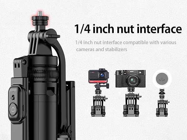 Selfie Stick Tripod, Extendable Tripod for Phone &amp; Selfie Stick with Detachable Phone Holder
