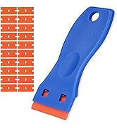 Ainiv Plastic Razor Blade Scrapers, Scraper Tool with 20PCS Blades, Multi-funtional Cleaning Razo...