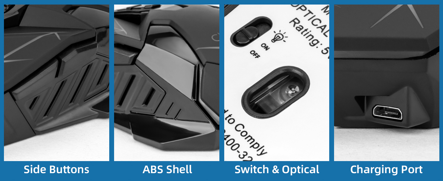 gaming mouse with side button