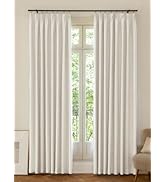 THREE GIRLS Pinch Pleated Blackout Curtains 90 Inches Long, Linen Blackout Curtains for Bedroom, ...