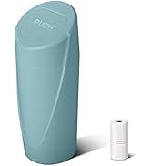 Car Trash Can Bin with Lid - Car Garbage Can Cup Holder - Dark Green Mini Leakproof Vehicle Trash...