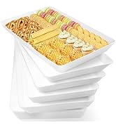 WOWBOX Serving Tray for Entertaining, 6-Pack Serving Platters for Fruit, Cookies, Dessert, Snacks...