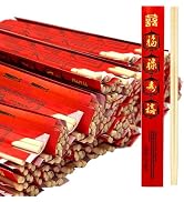 52USA Disposable Bamboo Chopsticks (200 Sets), 9" Individually Wrapped Wooden Chopsticks Bulk, Ec...