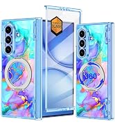 Meshine for Galaxy Z Fold 7 Case,[Compatible with MagSafe][Hinge Protection][Built-in Screen Prot...