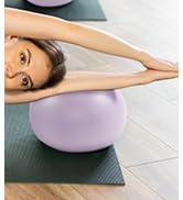 Paleclouds Pilates Ring Set for Women, 12" Pilates Ring and Ball Set with Resistance Bands for Ho...