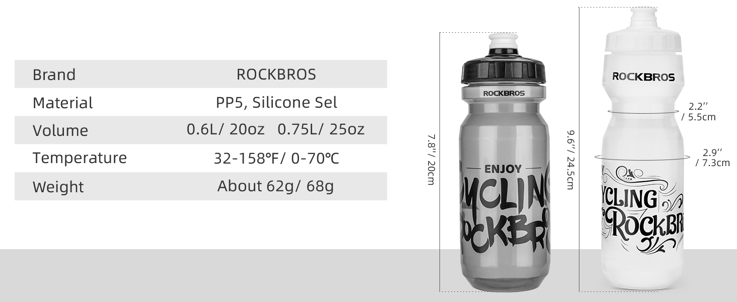 ROCKBROS Cycling Water Bottle
