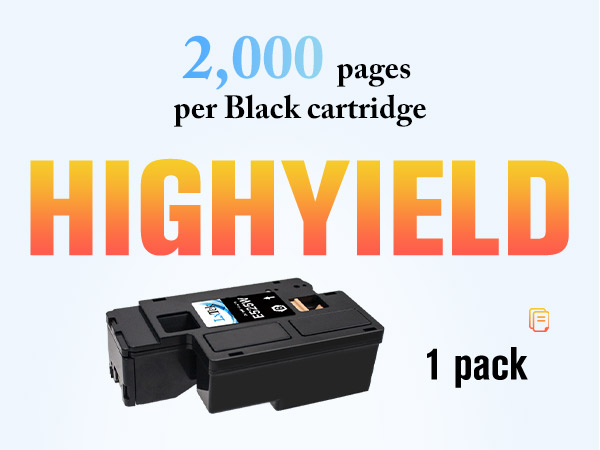 LxTek Compatible Toner Cartridge Replacement for Dell E525W E525DW E525 525