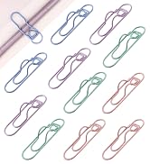 GAUENEEN 12 Pcs Colorful Metal Pen Clips, Pen Holder Clips for Notebook Journal and Book, Paper C...