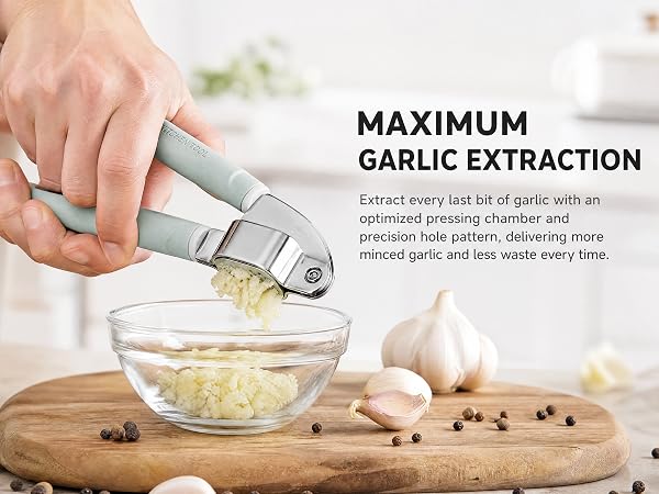 maximum garlic extraction