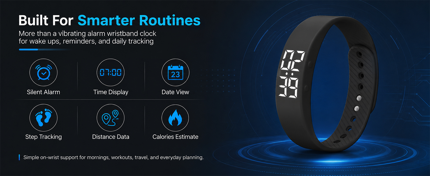 Vibrating Alarm Wristband