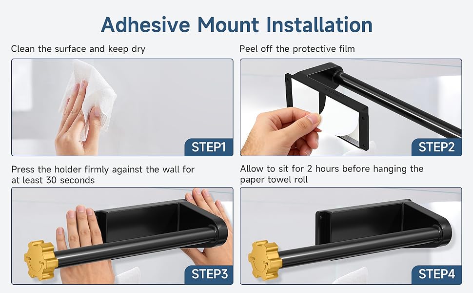 adhesive mount installation