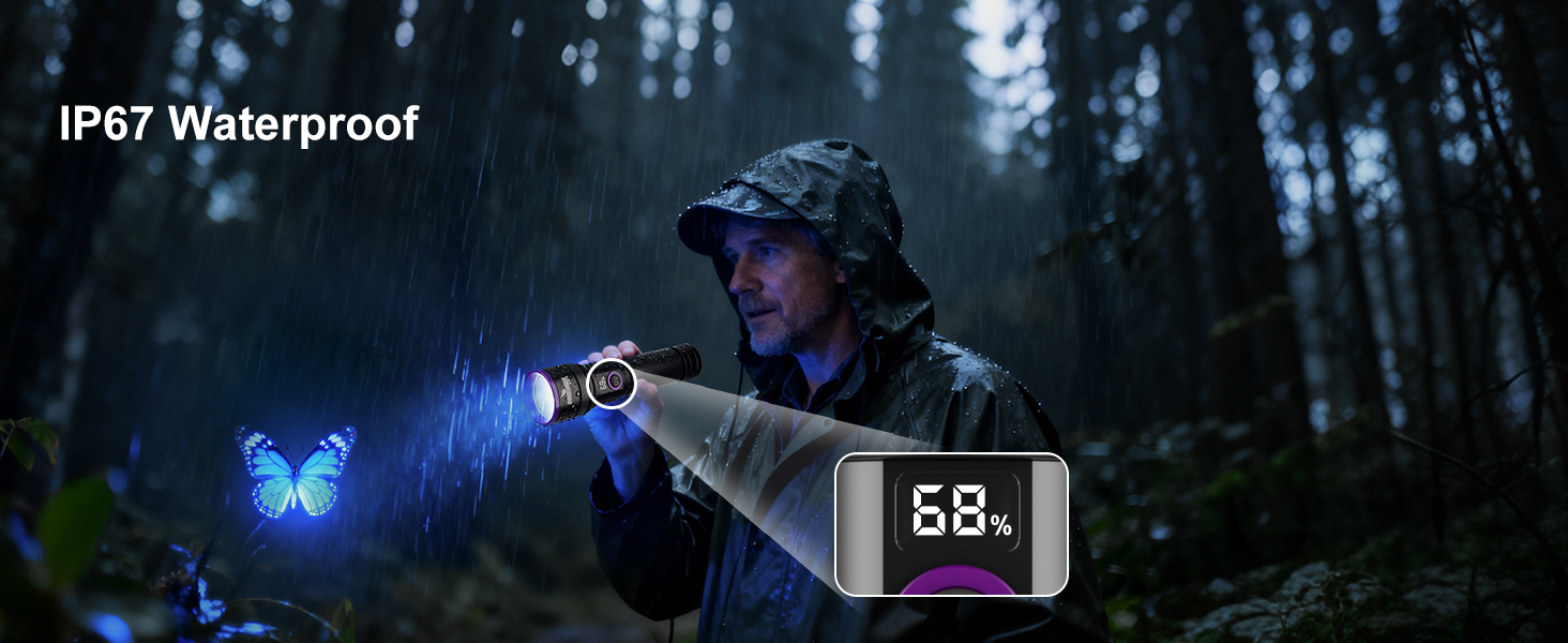 waterproof uv flashlight
