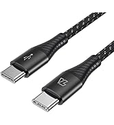 Teleadapt USB C to USB C Cable 6.6ft, 100W USB C to Type C Cable, USB 2.0 5A Type C PD Fast Charg...