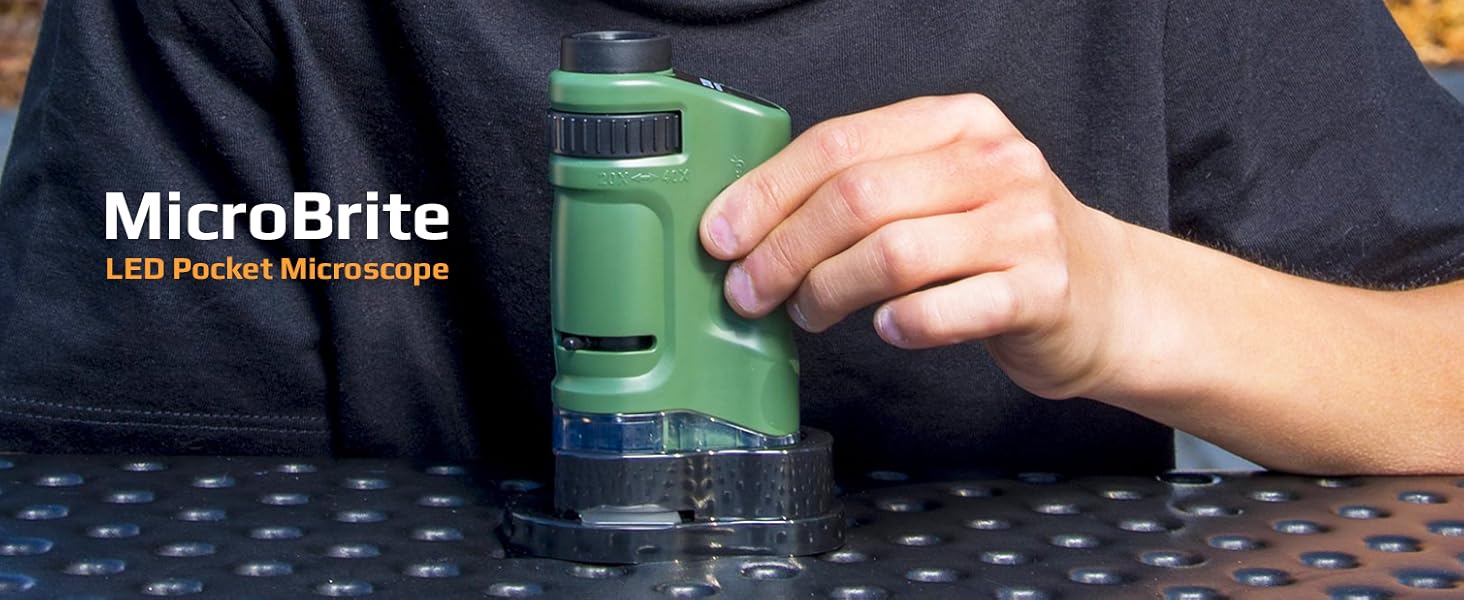 carson MicroBrite LED pocket microscope, science toy, student stem microscope, educational toy