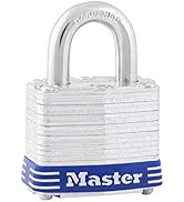 Master Lock 3D Outdoor Padlock with Key, 1 Pack, Silver