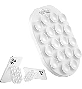 Magnetic Silicone Suction Cup Phone Mount for MagSafe Case, Magnetic Phone Grip Holder with Adjus...