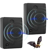 2 Pack Ultrasonic Bat Repellent to Keep Bat Away for Attic Porch House, Bat Exclusion Device Indo...