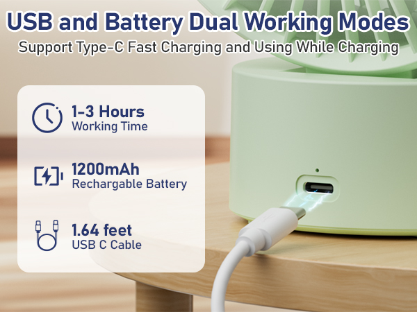 USB and Battery Dual Working Mode