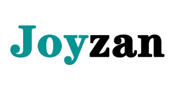 Text logo displaying 'Joyzan' in large teal letters against a white background. The font is a mix of serif for 'Joy' and sans-serif for 'zan'.