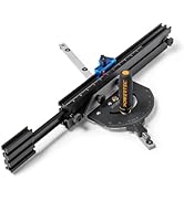 POWERTEC 71766 Precision Miter Gauge System for Table Saw Kit w/Telescoping Fence | 11 Preset Ang...