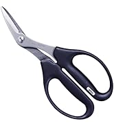 ALLEX Craft Scissors with Wire Cutter 7.4" [Angled Blade] Multipurpose Workshop Utility Scissors,...