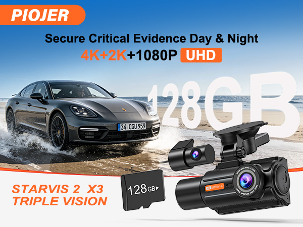 starvis 2 dash cam front and rear inside