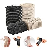 Elfzone Universal Calf Compression Sleeves - 4 Packs - Adjustable Compression Belt for Knee Brace...