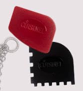 Cuisinel Pan Scraper Tool Set - Flexible Kitchen Cleaning Utensil for Cast Iron Grill Pans, Skill...