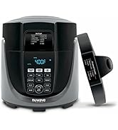 Nuwave Duet Pressure Air Fryer App, Combo Cook technology, Removable Pressure and Air-Fry Lids, 6...