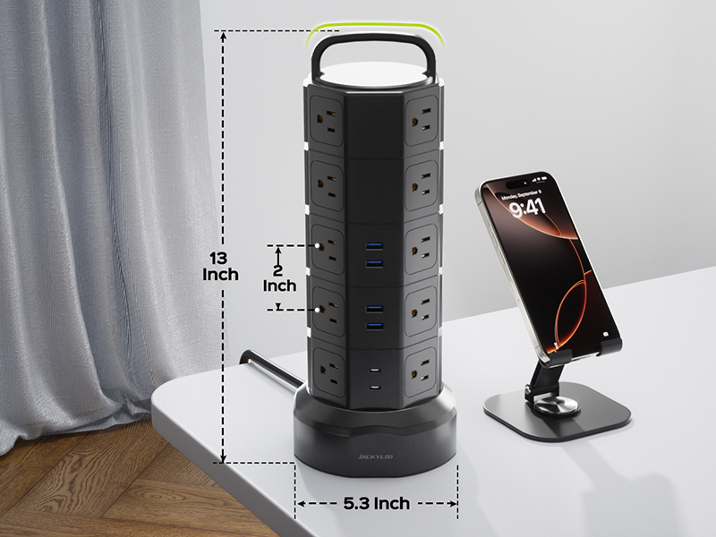 portable &amp;amp;amp;amp; small footprint power strip with usb ports