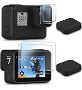 FiTSTILL [6 PCS] Screen Protector for GoPro Hero 7(Only Black)/Hero HD(2018)/Hero 5/Hero 6, Ultra...