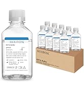 CryoKing Lab EDTA Buffer,Hydrophilic Metal Chelator for Laboratory, 8.0pH, 500ml/Bottle, 10 Bottl...
