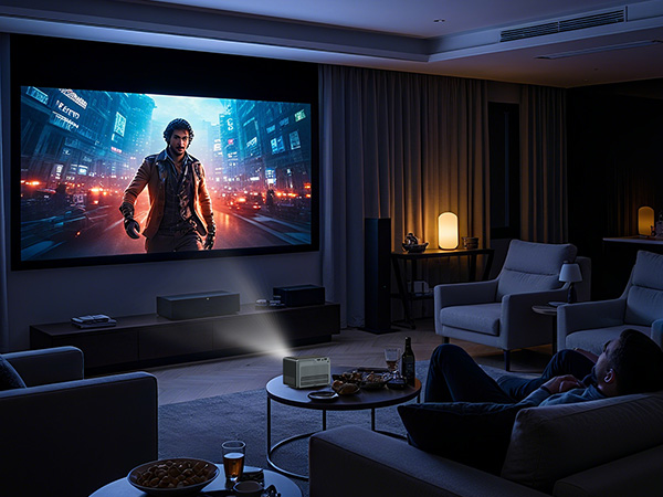 1080p 4k smart projector portable wireless indoor outdoor video projector with wifi and bluetooth