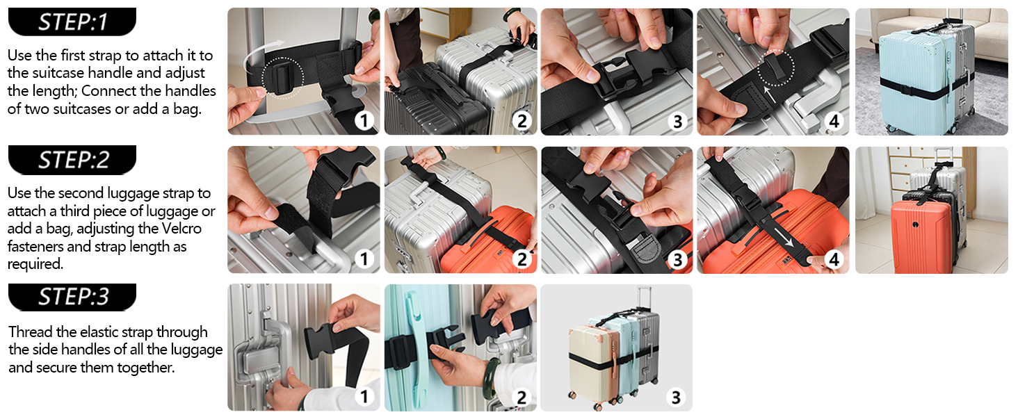 Luggage Straps for Suitcases