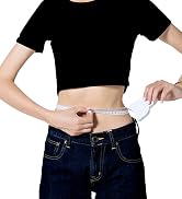 WIN TAPE 80'' 205cm Waist Body Tape Measure with Push Button, Measuring Waist and Arms (White)