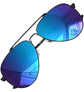 LUENX Aviator Sunglasses for Men Women Polarized Driving Classic Shades - UV 400 Protection with ...