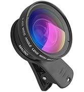 Hemobllo Phone Camera Lens: 2-in-1 Mobile Phone Camera Lens Set, 0.45x Wide Angle Lens and 12.5X ...