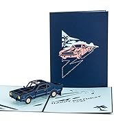 Ribbli Muscle Car (Navy) Handmade 3D Pop Up Card,Greeting Card,Car Card,Birthday Card,For Him,Her...