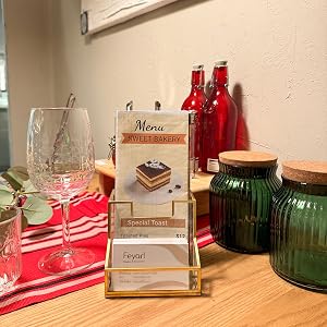glass brochure holder