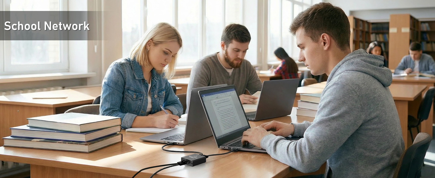 ethernet cable splitter 1 in 2 out