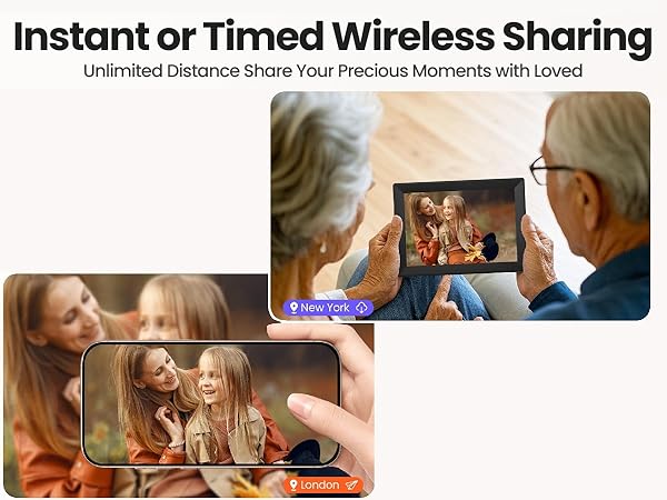 Uhale 10.1inch Digital Picture Frame WiFi Smart Touch Screen Digital Photo Frame