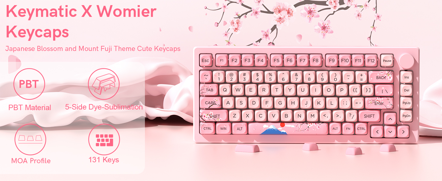 Keymatic X Womier Keycaps