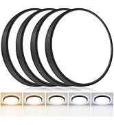 4PACK Flush Mount LED Ceiling Light Fixtures 5 Color Temperatures in One &amp;100W Equivalent Flat Ba...