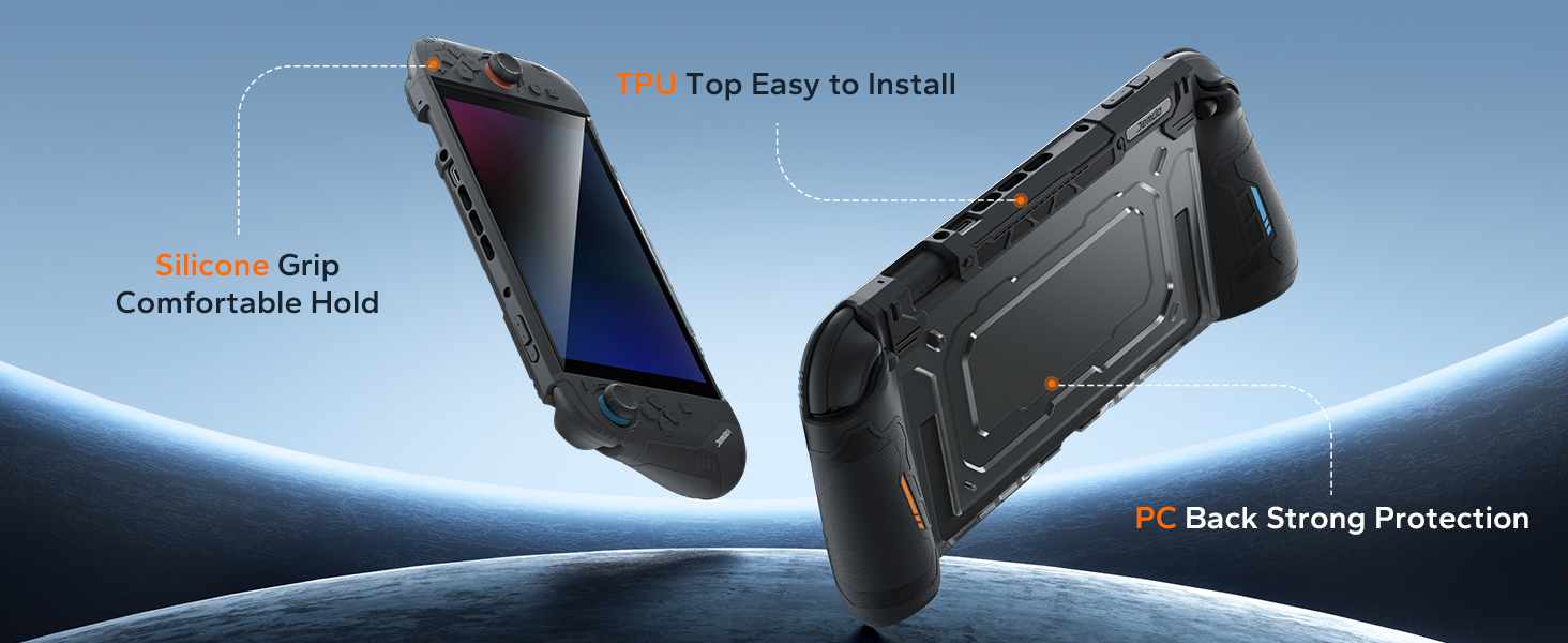 JEMDO Dockable Split Protective Grip Case for Switch 2,
