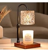 Candle Warmer Lamp with Timer -Dimmable Adjustable Height Wax Melt Warmer for Jar Candles,Vintage...