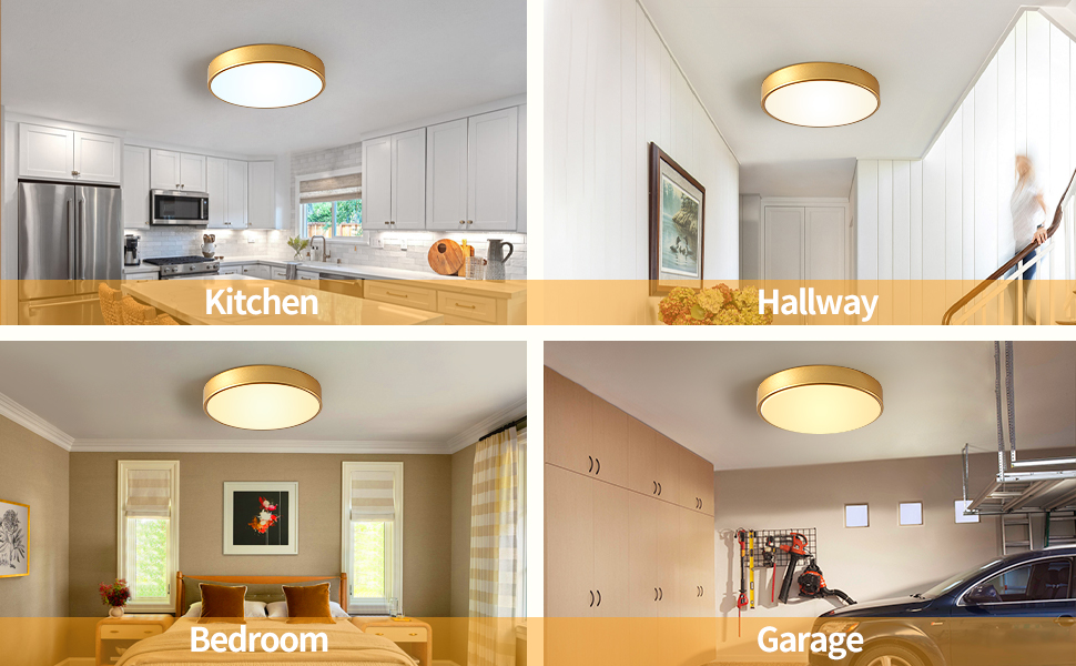 LED 12 Inch Round Flush Mount Light Fixture