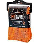 Suds Lab MT Large Microfiber Drying Towels 18x24 (2-Pack) - Car Exterior Cleaning and Detailing C...