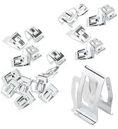 Diamall 20 PCS Car Dashboard Trim Clips, Auto Car Metal Front Console Dash Board Retainer Trim, M...